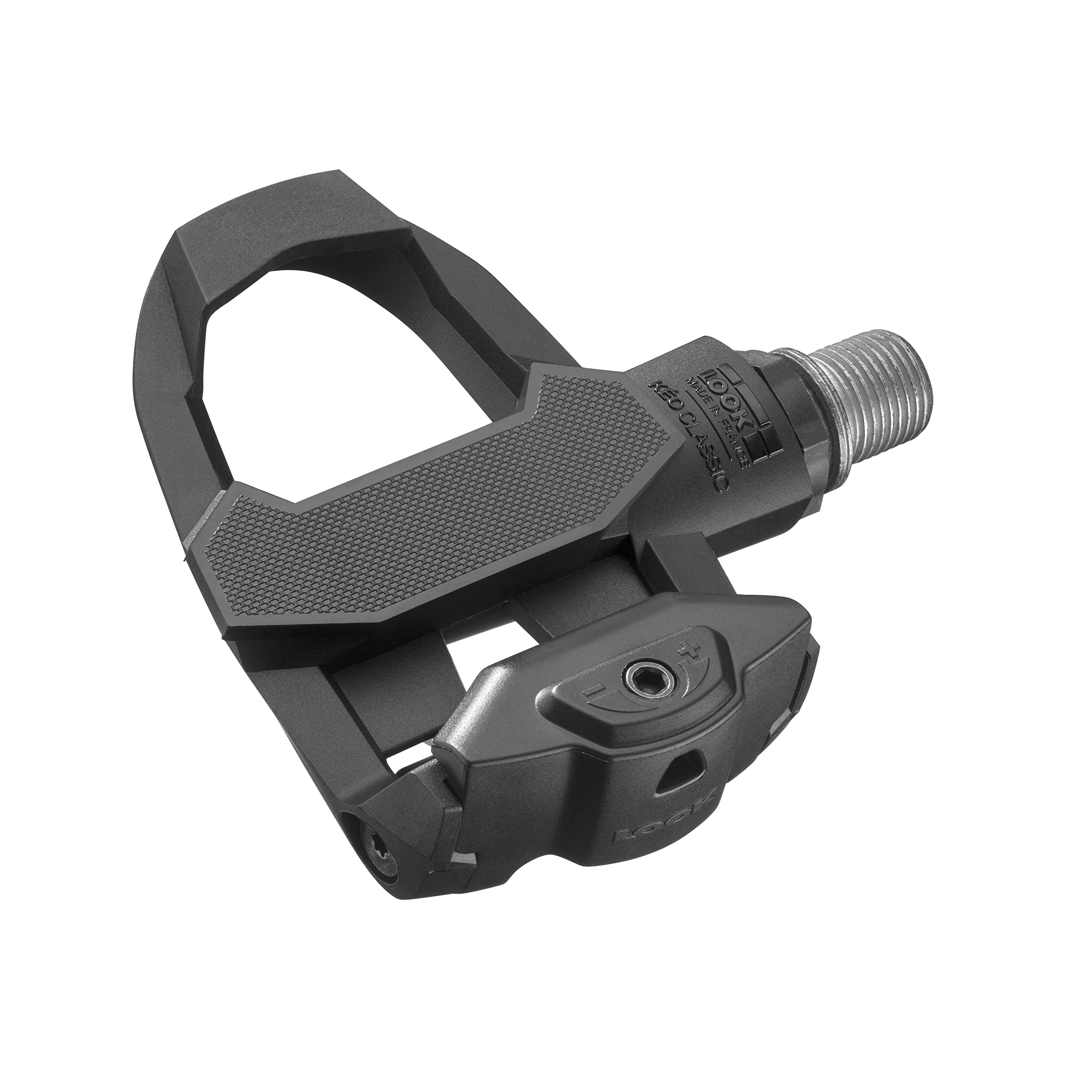 LOOK Cycle - KEO Classic 3 Bike Pedals - Clipless Pedals, 400 mm² Platform Area - Easily Adjustable Tension - Composite Body Material - Chromoly Spindle - Colour Black