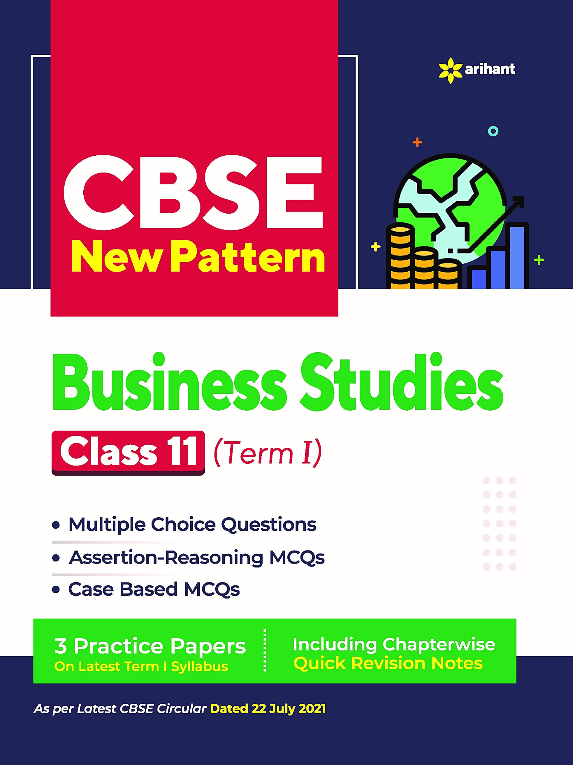 CBSE New Pattern Business Studies Class 11 for 2021-22 Exam (MCQs based book for Term 1)