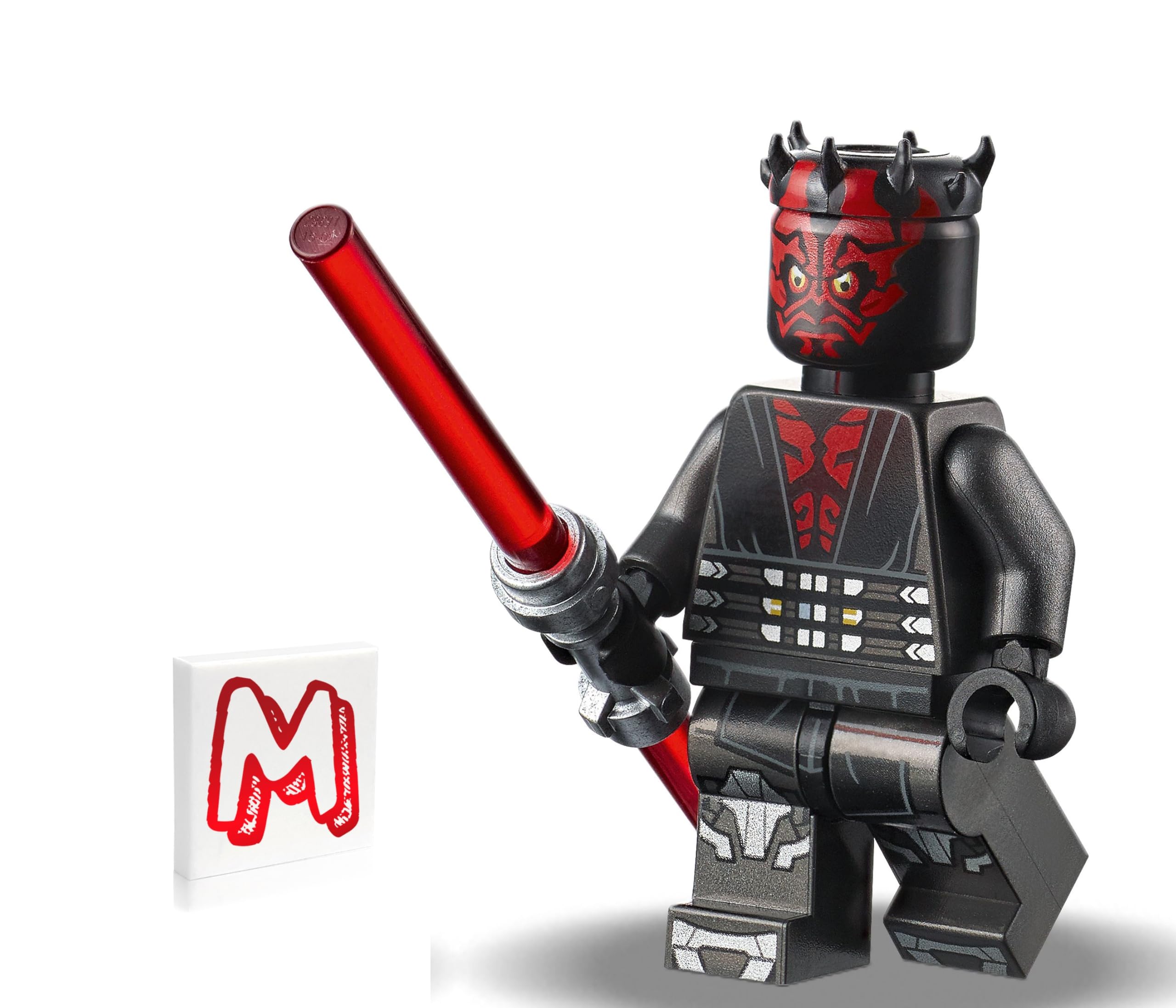 LEGO Star Wars The Clone Wars Minifigure - Darth Maul (Printed Legs with Silver Armor) with Dual Lightsaber