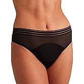 saalt Mesh Thong Period Underwear - Leakproof Protection for Light Flow, Spotting & Everyday Wear