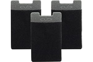 CardNinja Ultra-Slim Self Adhesive Credit Card Wallet for Smartphones, Black (Pack of 3)