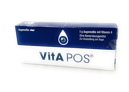 VITA-POS AUGEN SALBE 5G -ENTHÄLT VITAMIN A ZUR REGENERATION DES HORNHAUT UND BINDEHAUT