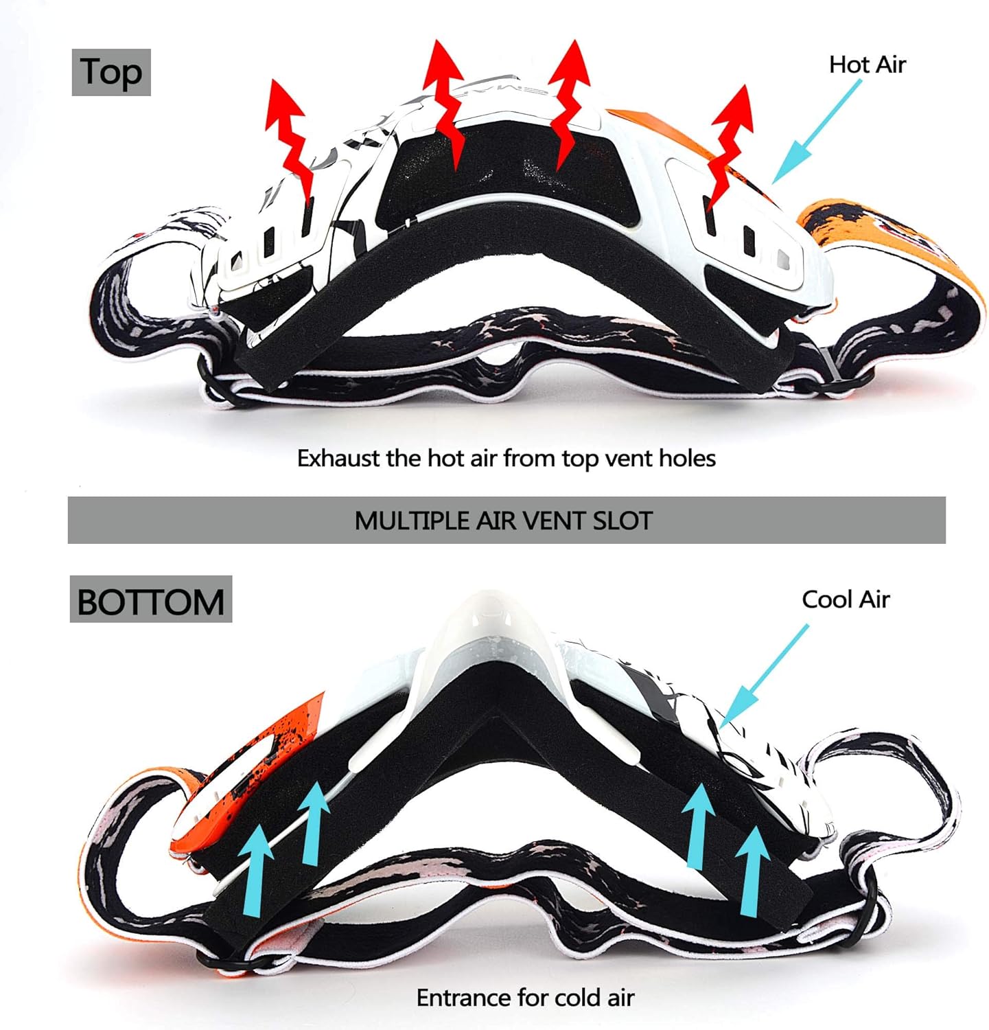 Motorcycle Motocross ATV Racing Dirt Bike Tactical Riding Goggles: Automotive