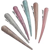 minkissy Ox Horn Hair Clips for Women 2 Pack Ponytail Hair Clamps Durable Simulated Horn Accessories for Stylish Decoration