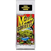 Maui Coffee Co. 100% Hawaiian Coffee Whole Bean Medium Dark Roast 7oz | Low Acid | Small Batch Roasted | Clean Label | Volcanic Grown | Rich Chocolate, Toasted Nut, Caramel &amp; Tropical Fruit Notes