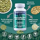 Simply Supplements Green Coffee Bean Extract 20000mg | 60 Vegan Capsules view 2