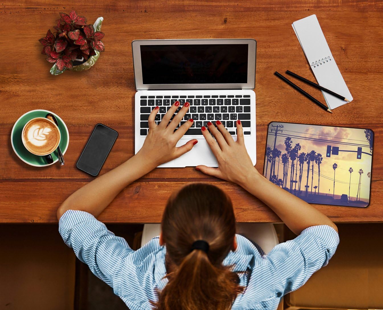 Pedea Neoprene Miami Design Mouse Mat, 22 x 18 cm - Image 3