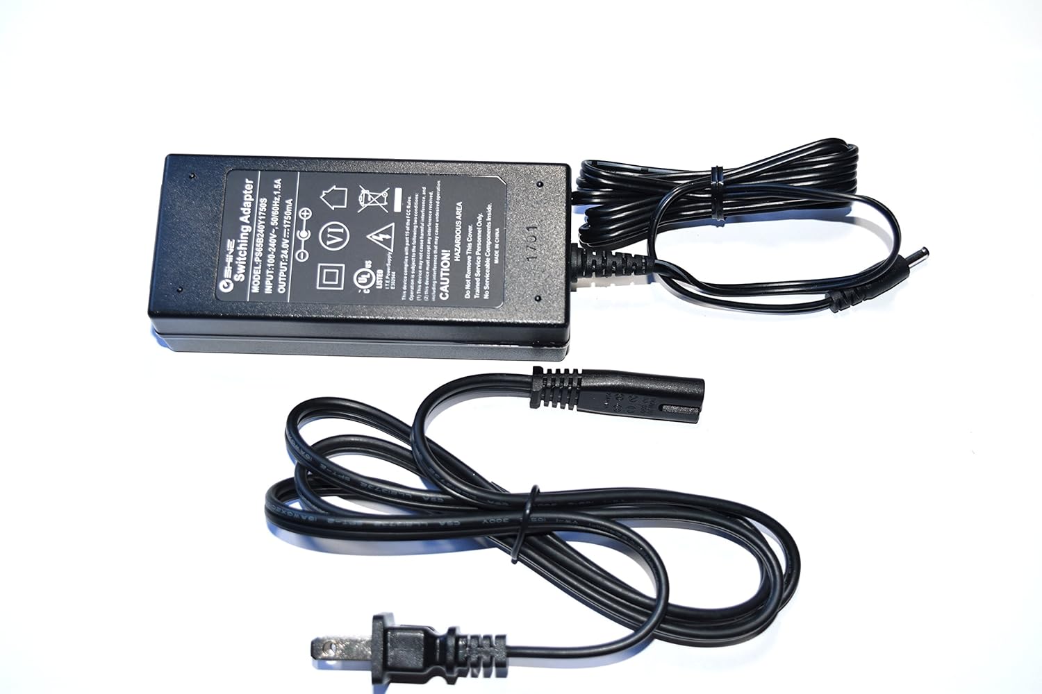 Best Eshine 42 Watt, 24V Dc Power Supply Adapter For Led Under Cabinet Lighting (Black)