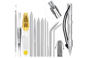 Stainless Steel FID Set Paracord FID Marlinspike Set Paracord Stitching Lacing Stitching Needles and Smoothing Tool Knotter T