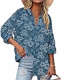Zeagoo Womens Summer Tops Linen Tops 2025 Cotton