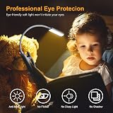 Gritin 9 LED Clip On Book Light Warm Cool White 3 Modes Rechargeable view 2