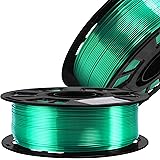 DO3D Silk Emerald Green PLA Satin Shiny 3D Printer Filament, 1.75mm Diameter 1kg/Spool 2.2lbs for FDM 3D Printers