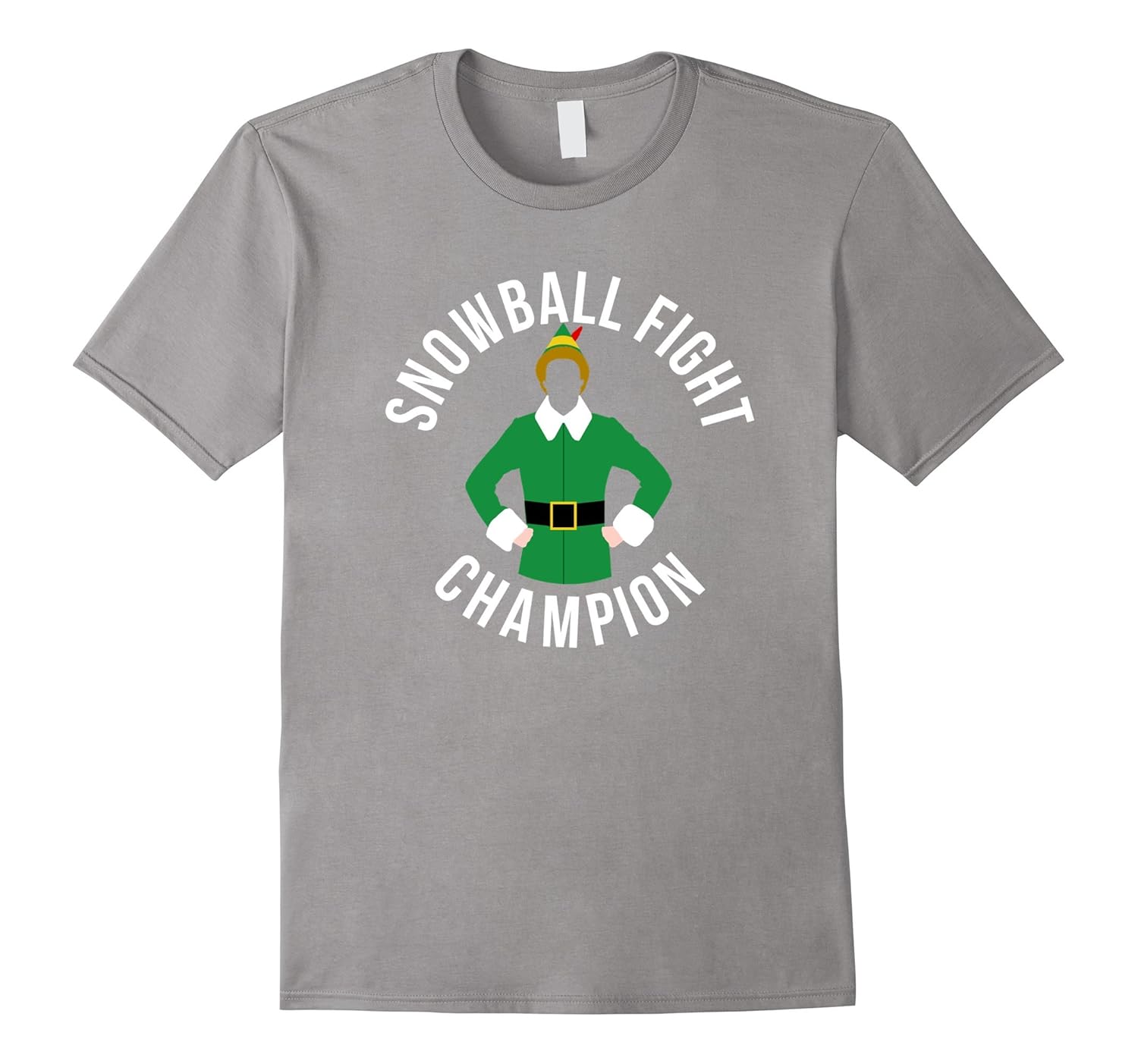 Elf Snowball Fight Champion Christmas T-Shirt-ANZ