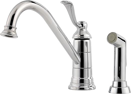 Pfister Lg344pc0 Portland 1 Handle Kitchen Faucet With Side Spray