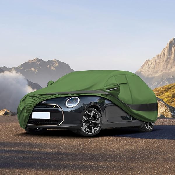 JURMON HEAVY DUTY OUTDOOR CAR COVER COMPATIBLE WITH 2007-2026 JEEP WRANGLER 2 DOOR,WATERPROOF ALL WEATHER FOR AUTOMOBILES, OUTDOOR FULL COVER RAIN SUN UV PROTECTION WITH ZIPPER COTTON