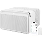 Windmill 8,000 BTU Quiet Window Air Conditioner, Cools up to 250-350 sq ft | Quiet and Smart, Easy Install, Voice-Enabled, Remote and App Control AC Unit, 8,000 BTU Inverter with WhisperTech