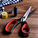 LIVINGO Premium Dressmaking Scissors Titanium Coated 24cm Forged Stainless Steel view 6