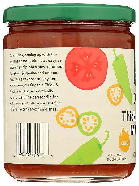 365 BY WHOLE FOODS MARKET, ORGANIC THICK & CHUNKY MILD SALSA, 16 OUNCE