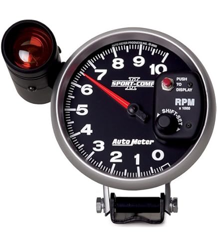 Amazon.com: Auto Meter 3911 Sport-Comp Silver Shift-Lite