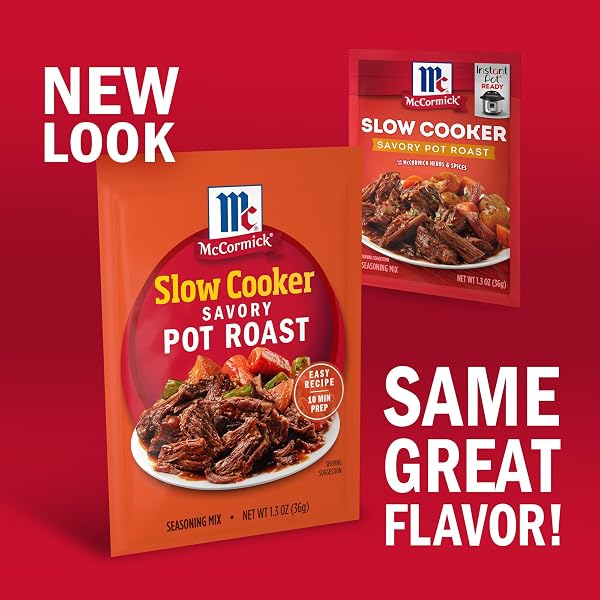 MCCORMICK, SLOW COOKER SAVORY POT ROAST SEASONING MIX, 1.3 OZ (PACK OF 1)