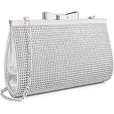 Sumnn Evening Clutch Bag Cocktail Prom Sparkly Rhinestone Crystal Bride and Bridesmaid Wedding Party Formal Purses for Women