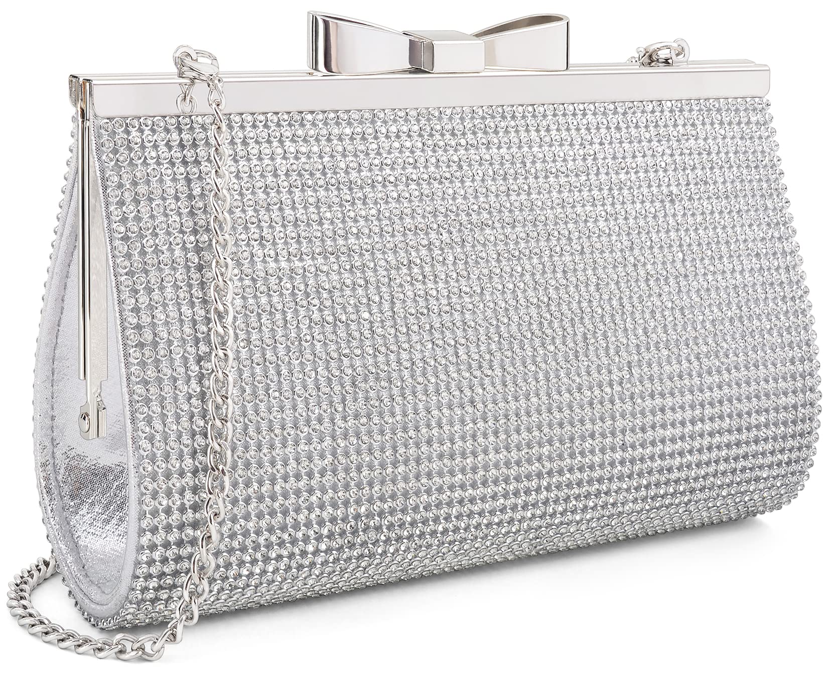 Photo 1 of ***MAJOR DAMAGE*** ***READ CLERK NOTES*** Sumnn Evening Clutch Bag Cocktail Prom Sparkly Rhinestone Crystal Bride and Bridesmaid Wedding Party Formal Purses for Women