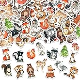 430Pcs Fall Animal Foam Stickers Woodland Animals Self-Adhesive Sticker Mixed Cartoon Forest Willife Decals for DIY Art Craft Classroom Decor Birthday Party Supplies