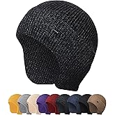 HiRui Knit Beanie Hats Winter Hats Ear Covers for Men Women-Warm Daily Headwear