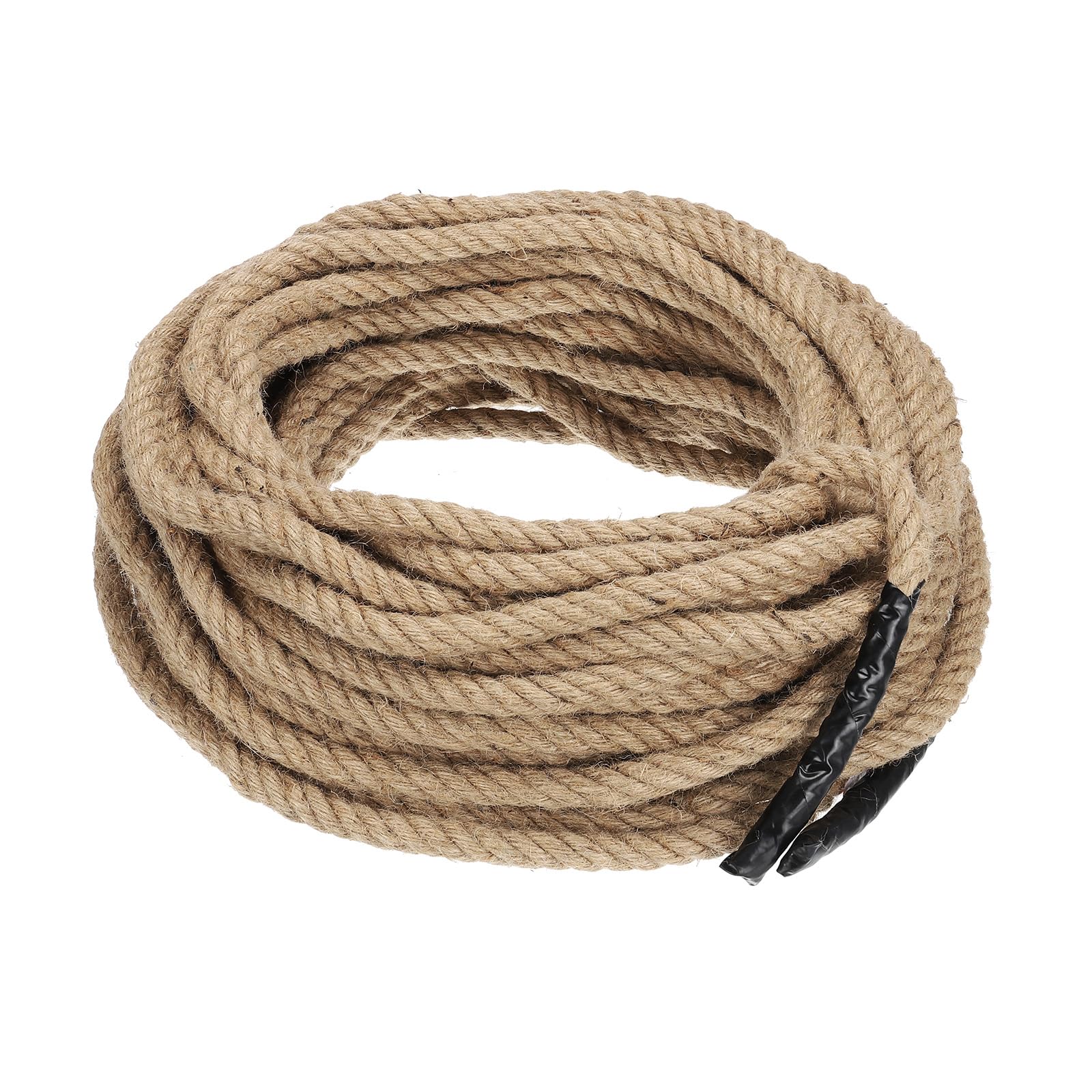 Patikil 1/2" x 100 Ft Twisted Manila Rope - Natural Thick Jute Rope for Docks, Railings, Bundling, Craft, Tug of War & Decorating