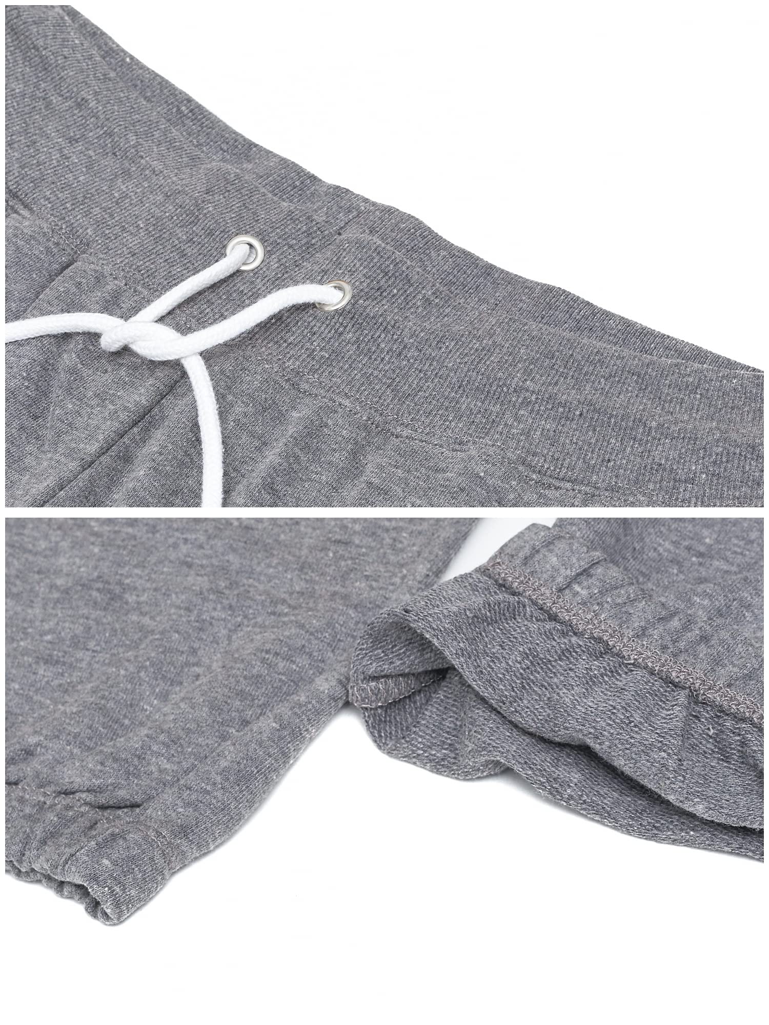 U.S. Polo Assn. Womens Sweatpants - Women Joggers Sweats with Logo Print - French Terry Poly-Cotton Pluz Size (Charcoal Heather with White Print, 2X)