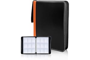 CLOVERCAT 9 Pocket Waterproof Trading Card Binder, Trading Album Display Holder, Expandable, 720 Double Sided Pocket Album, Compatible with Gaming Cards, Yugioh, MTG and Other TCG