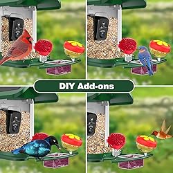 Viubird Bird Feeder with Camera Solar Powered