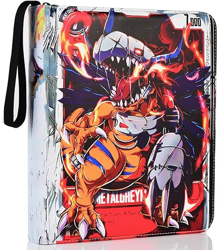Amazon.com: Digimon Collectible Card Game Carddass 4 Pocket Binder