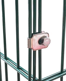 12er Pack Eckverbinder Schelle für Gabionen, Zaun, Doppelstabmatten, Komposter