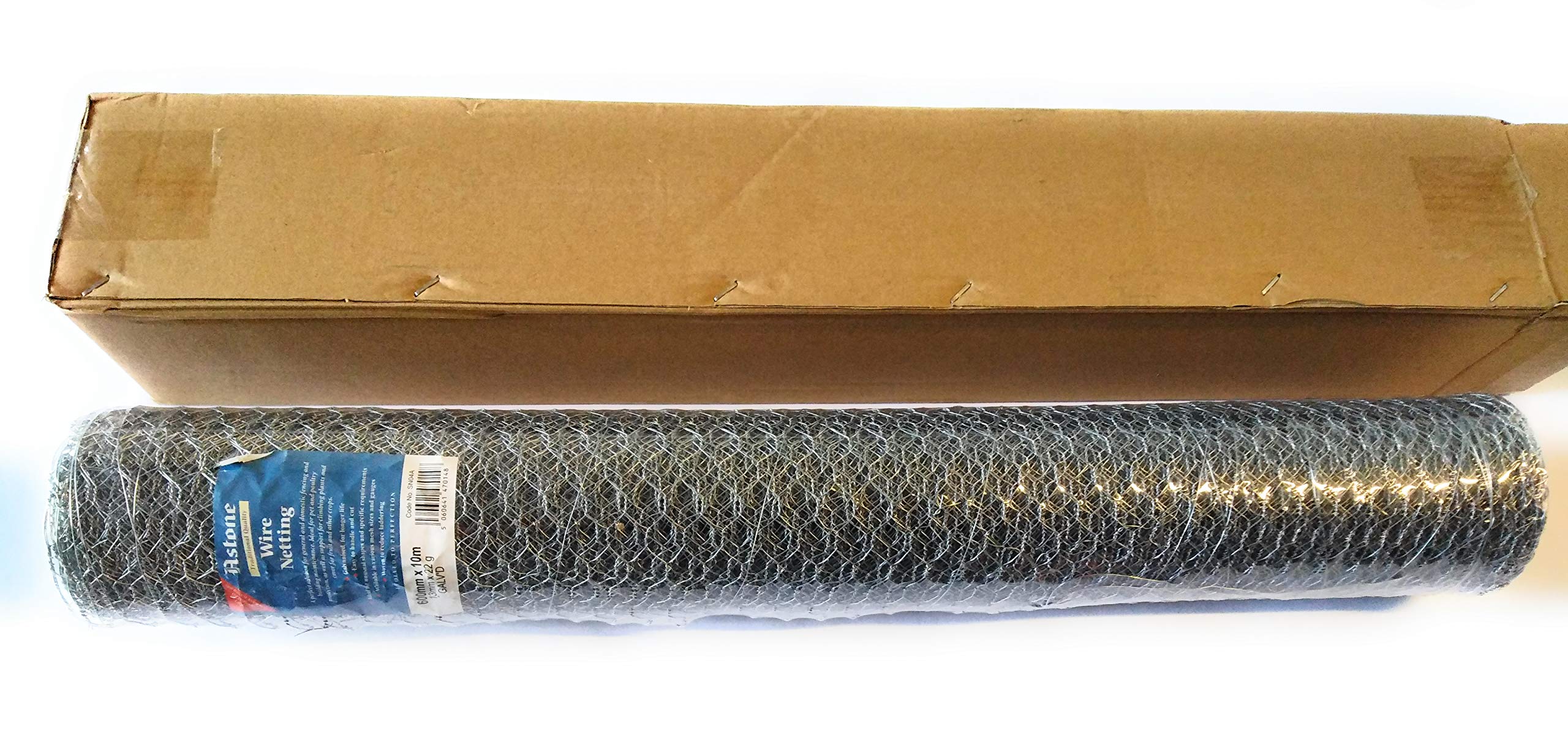 Astone heavy duty Wire netting, chicken wire 60cm high (13mm, 10m x 600mm)