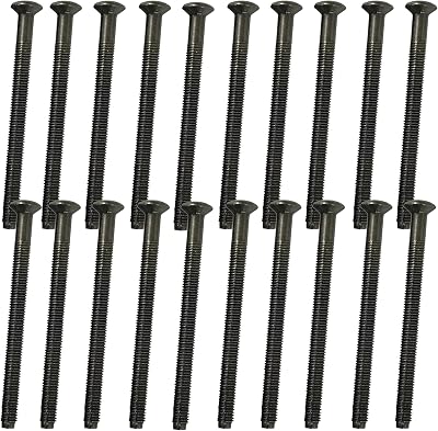 Universal Hardware Black Nickel Long Electrical Socket Switch Screws 50mm Pack