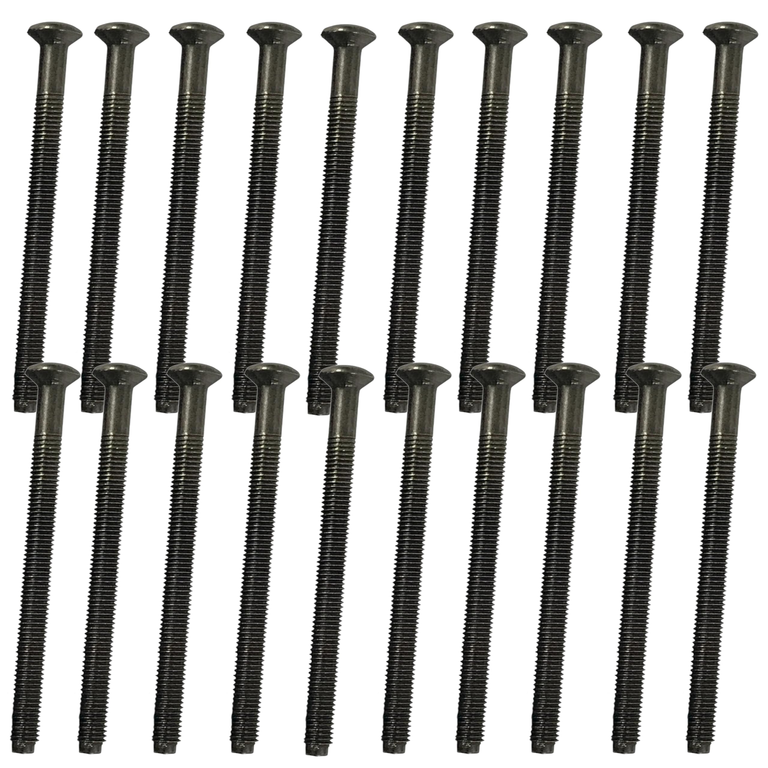 Black Nickel Long Electrical Socket Switch Screws (20, 50mm)