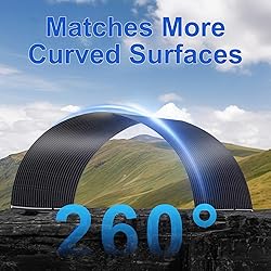 400W Semi-Flexible Solar Panel Kit Lightweight