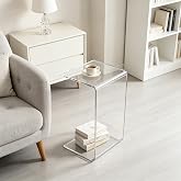 Acrylic 24" Small Table-Multipurpose Modern Furniture for Use as Lap desks, Acrylic Side Table or End Table in Living Rooms, Bedrooms and Offices