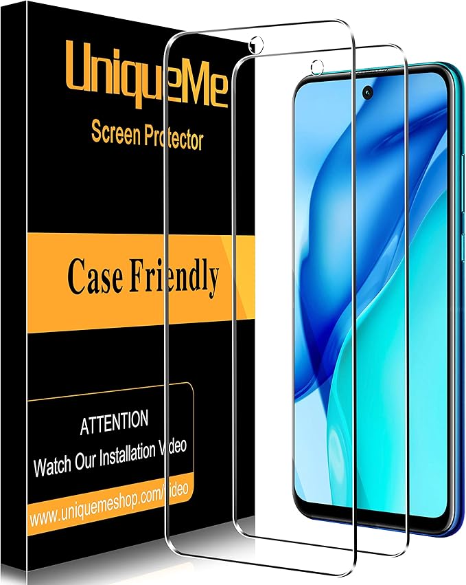 2 Pack Uniqueme Tempered Glass Screen Protector For Huawei P Smart 21 Bubble Free Touch Sensitive 9h Hardness Anti Scratch Hd Clear Film For Huawei P Smart 21 Amazon Co Uk Electronics