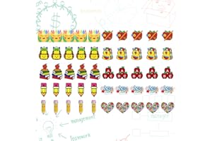 David accessories 50Pcs Planar Resins, One-Sided Pattern Flat Resin Charms Resin Assorted Flatback Making Supplies for DIY Craft Making and Ornament Scrapbooking