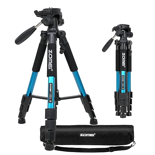 title=ZOMEI Q111 Treppiede 55 inch Leggero Professionale Compatto e Portatile in Lega