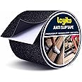 Leyibo Anti Slip Tape, 4 Inch x 16 Ft Grip Tape for Stairs Outdoor/Indoor, Waterproof Non Skid Roll for Stair Treads Non Slip, High Traction Friction Abrasive Adhesive Stair Steps - Black