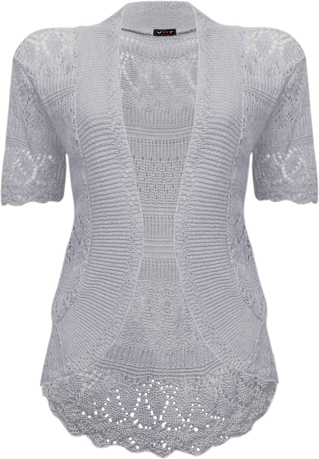 Ladies Knitted Bolero Crochet Cardigan Shrug