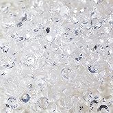 Genie Crystal ss10 Transparent Glass Rhinestones Flatback, 50 Gross 2.8 mm Unfoiled Clear Flat Back Crystals Stones for DIY Crafts, Tumblers, Shoes