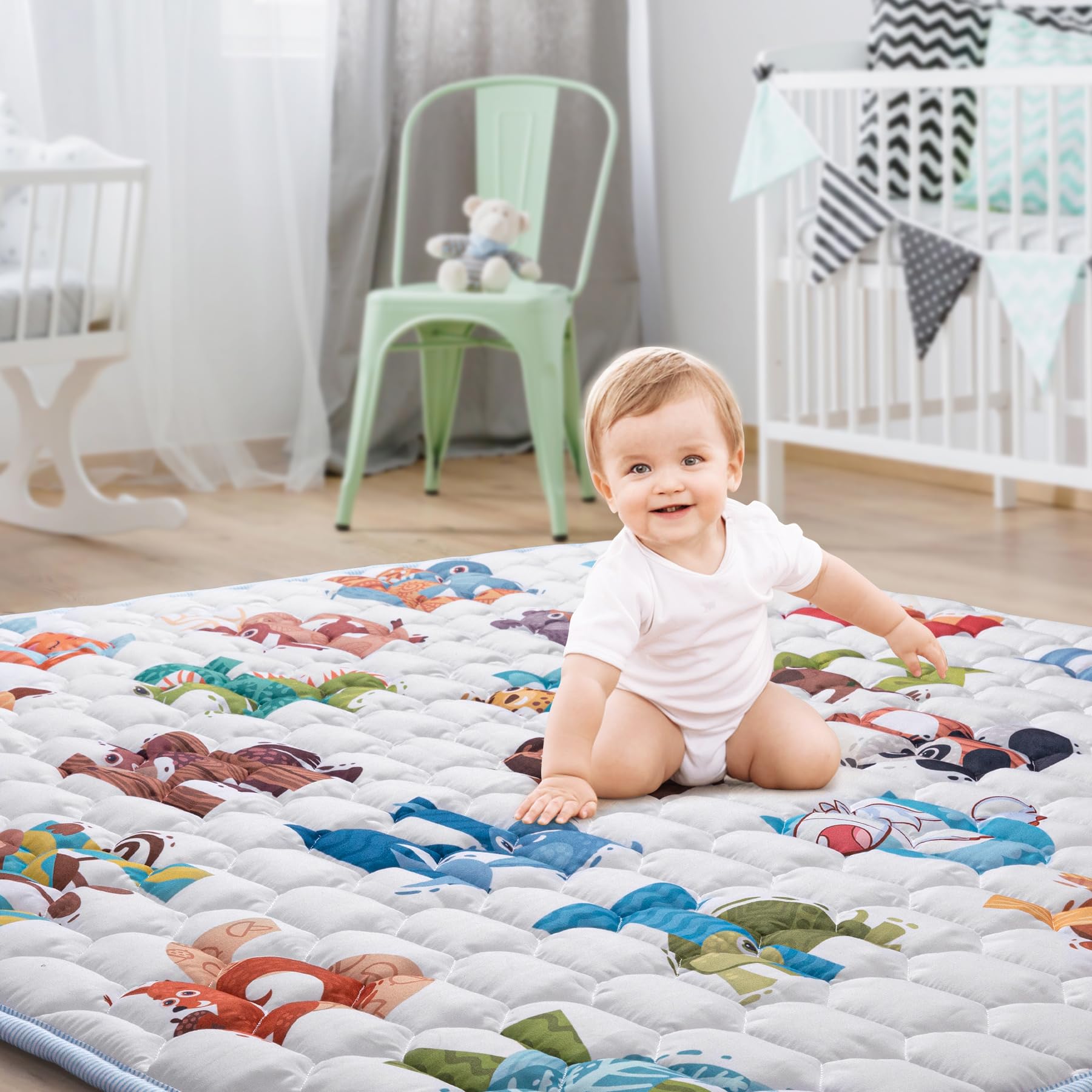 Baby Play Mat for Floor,Premium Baby Play Mat 50