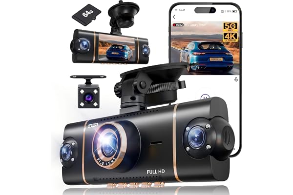 XYGCACO 3-Channel Inside Dashcam