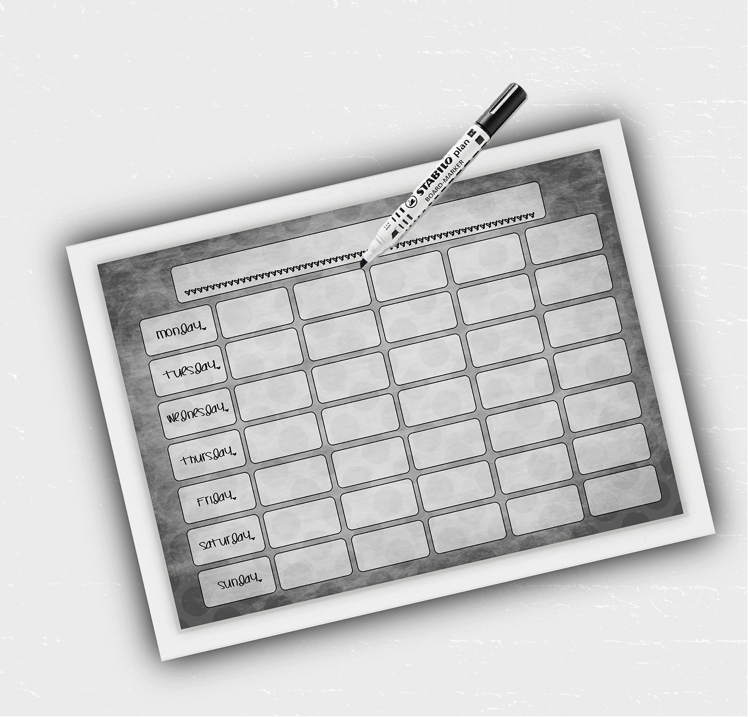 Monthly Wall Planner, Monthly Calendar, Family Command Centre, Monthly Schedule, Dry wipe, Family organiser, At a glance organiser, Whiteboard, Custom Planner A3