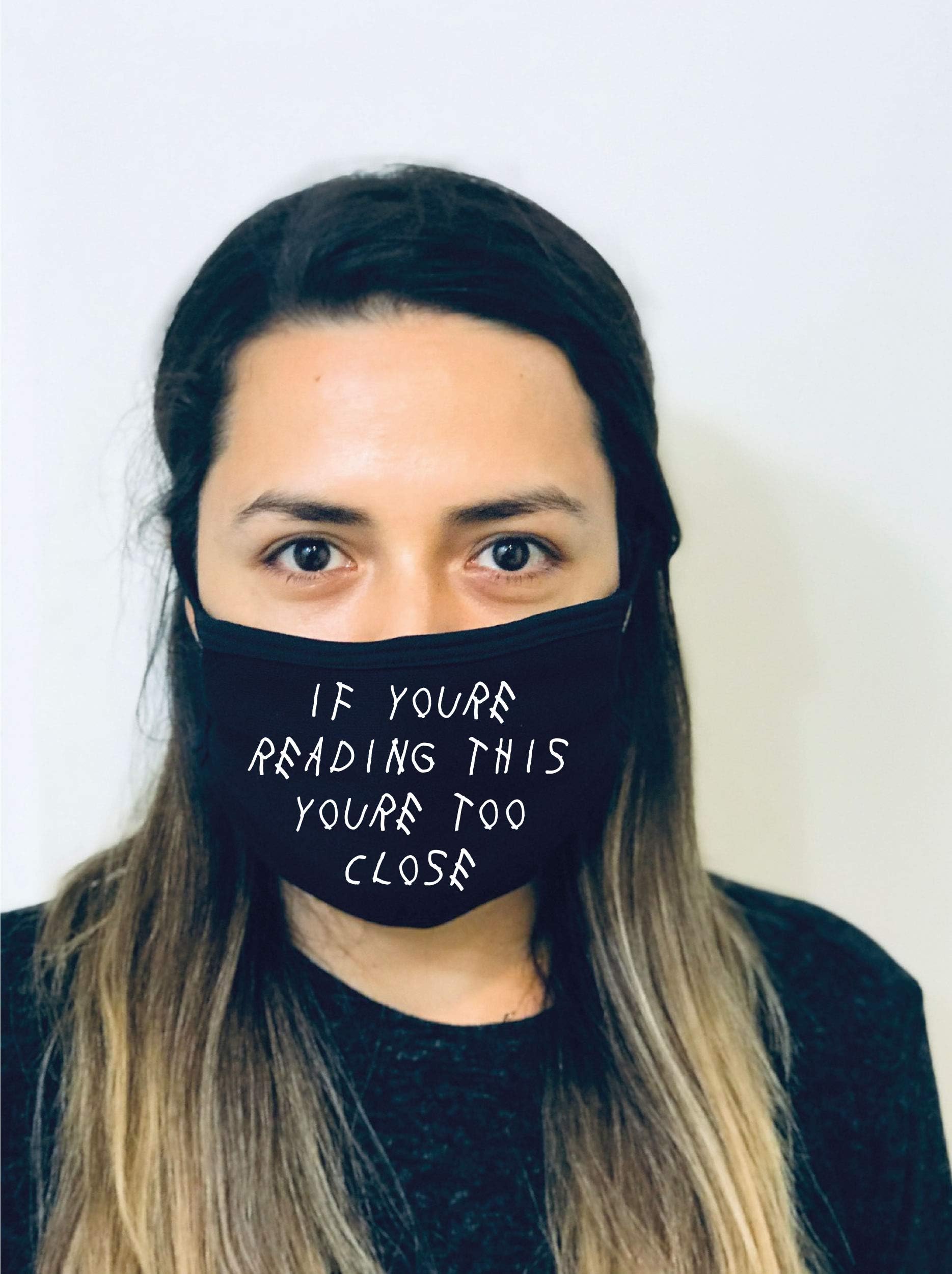 Made in USA Hand Made Reusable Fashion Masks Anti Dust Face Mouth Mask with Filter Pocket, Washable (Funny Quote)