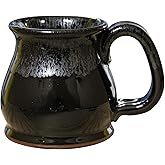 SHS Collection USA Handmade 12oz Coffee Mug Potbelly (Silvery Night)